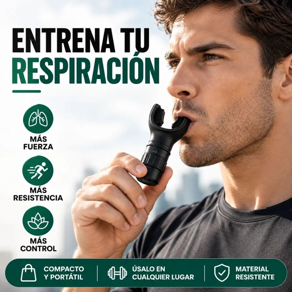 Entrenador Respiratorio de Resistencia Ajustable