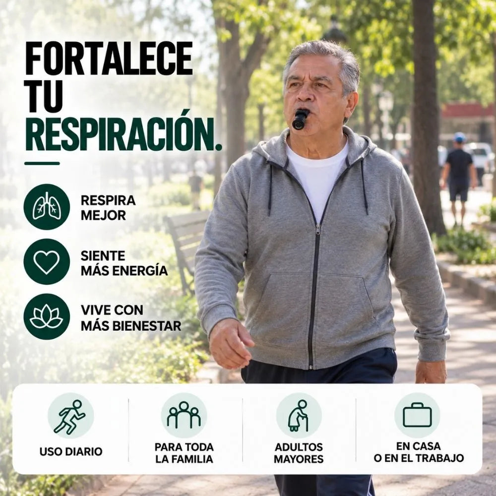 Entrenador Respiratorio de Resistencia Ajustable