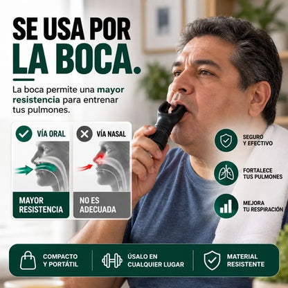 Entrenador Respiratorio de Resistencia Ajustable