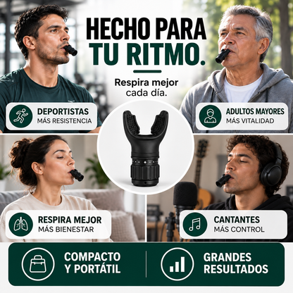 Entrenador Respiratorio de Resistencia Ajustable