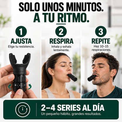 Entrenador Respiratorio de Resistencia Ajustable