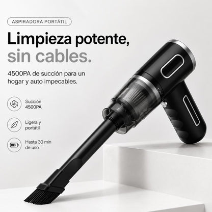 PocketClean™ Aspiradora Portátil Inalámbrica | La forma más rápida de mantener tu auto y tu hogar siempre impecables.